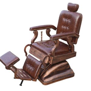Scaun frizerie / barber chair SCALA RETRO, antique brown